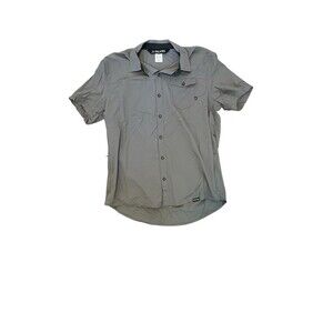Coalatree Switchback Hiking Travel Shirt Mens XXL Gray Ripstop Zip Pocket